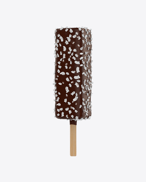 Ice Cream Bar with Coconut Crunch PNG