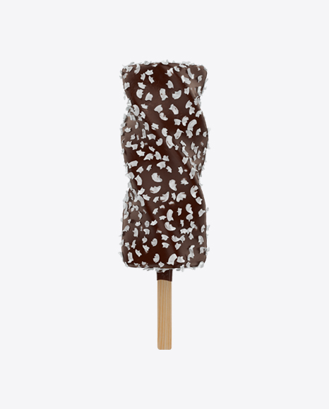 Twisted Ice Cream Bar with Coconut Crunch PNG
