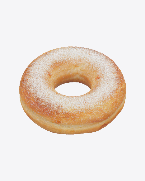 Donut in Sugar Powder PNG