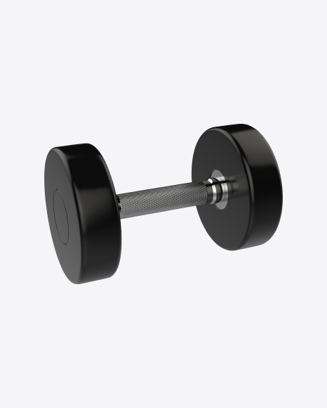 Black Dumbbell PNG
