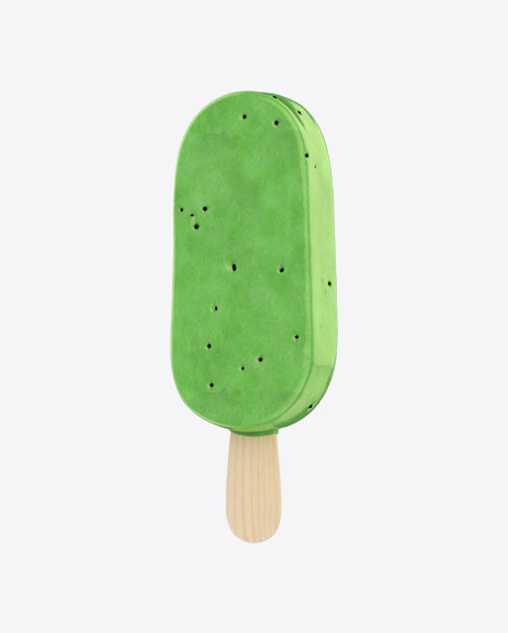 Ice Cream Bar in Kiwi Glaze PNG
