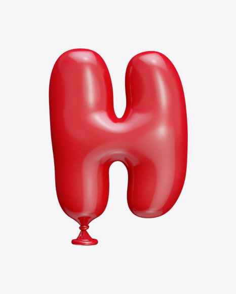 Letter H Balloon PNG
