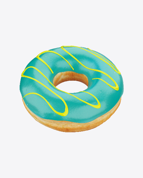 Download Glazed Donut With Yellow Stripes Transparent PNG On YELLOW Images