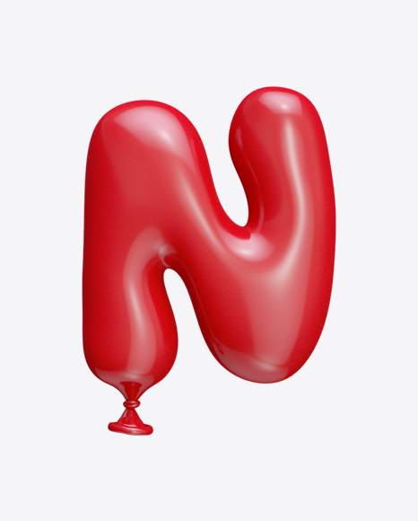 Letter N Balloon PNG