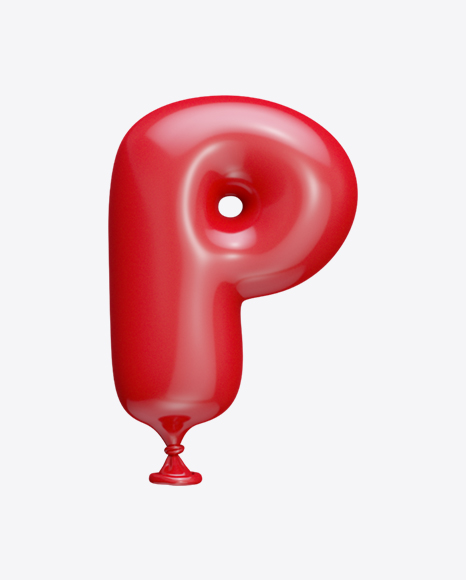 Letter P Balloon PNG