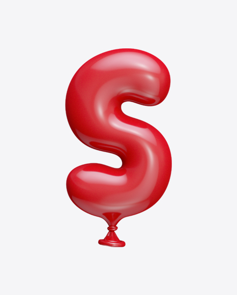 Letter S Balloon PNG
