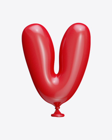 Letter V Balloon PNG