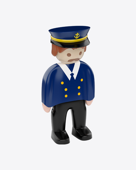 Toy Captain Figure PNG