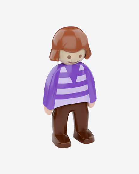 Toy Girl Figure PNG