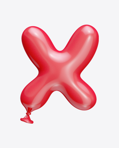 Letter X Balloon PNG