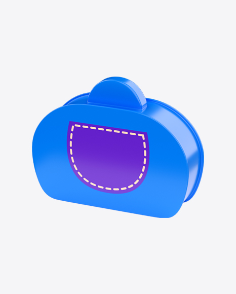 Blue Plastic Toy Suitcase PNG
