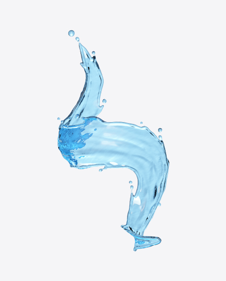 Twisted Water Splash PNG
