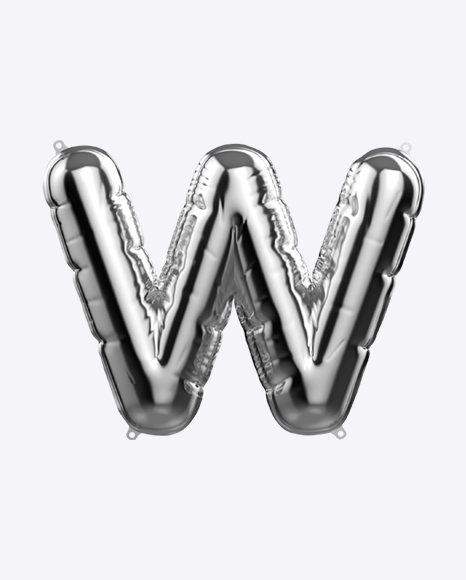 Letter W Foil Balloon