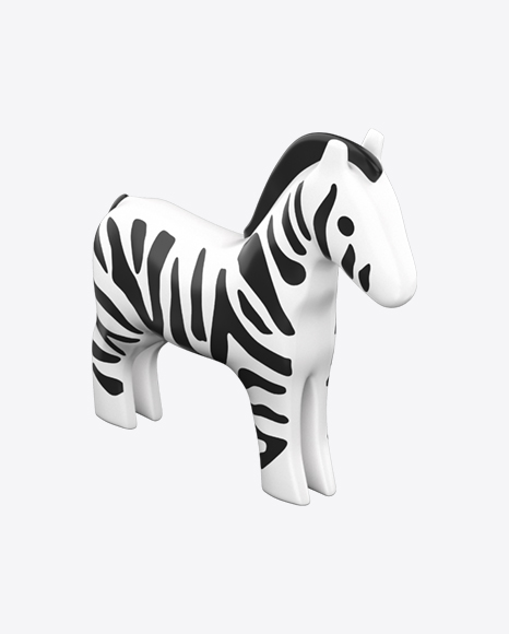 Plastic Zebra Toy PNG