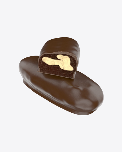Date with Walnut in Milk Chocolate PNG
