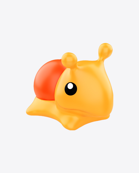 Floating Snail Bath Toy PNG