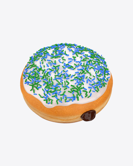 Boston Cream Donut with Sprinkles