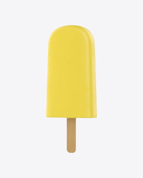 Yellow Ice Lolly PNG