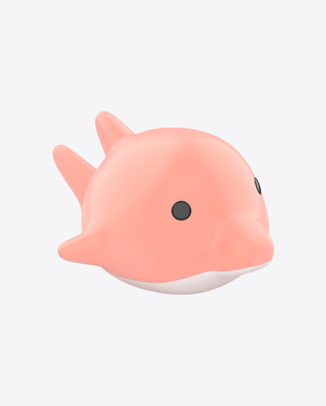 Floating Pink Dolphin Bath Toy PNG