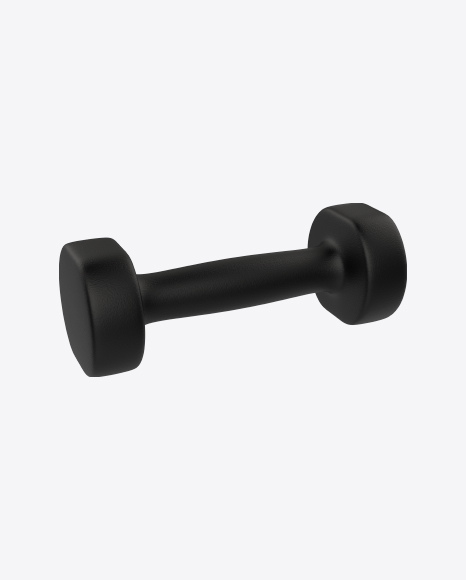 Small Black Dumbbell PNG