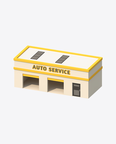 Low Poly Auto Service PNG