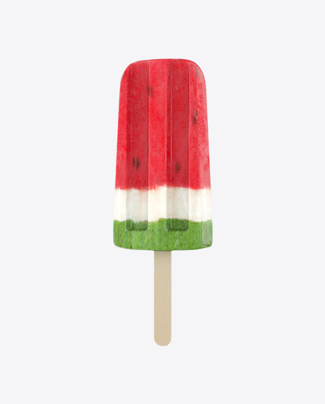 Striped Watermelon Ice Lolly PNG