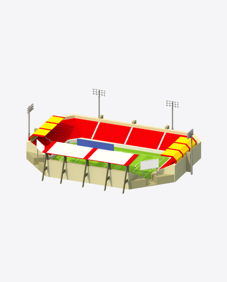 Low Poly Stadium PNG