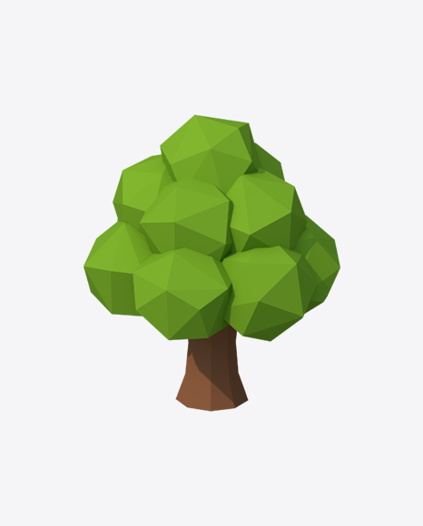 Low Poly Tree PNG