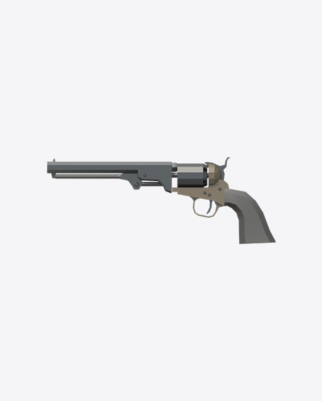 Low Poly Revolver