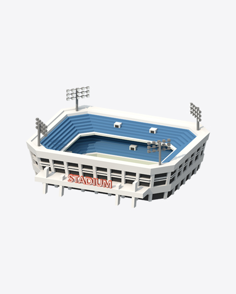 Low Poly Stadium PNG