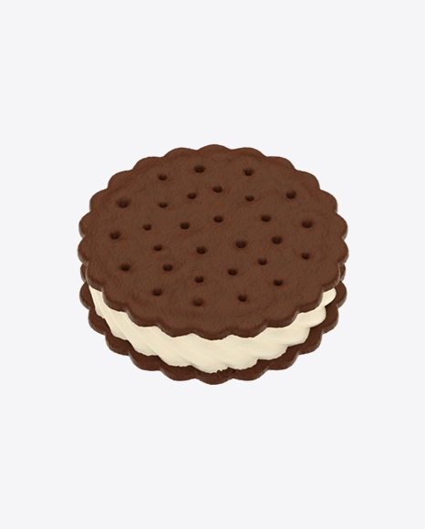 Round Ice Cream Sandwich PNG