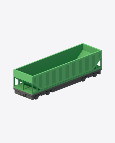 Low Poly Hopper Car PNG