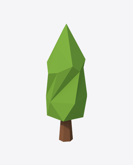 Low Poly Tree PNG