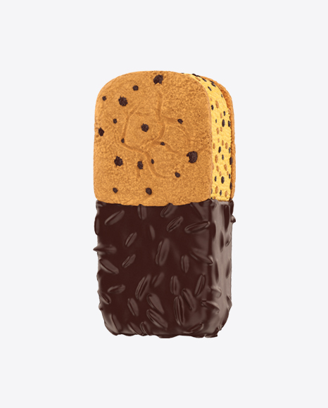 Ice Cream Sandwich in Chocolate Glase PNG