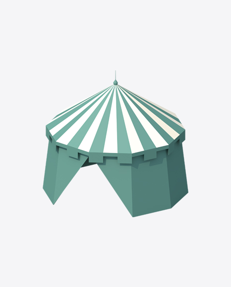 Low Poly Tent PNG