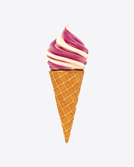 Twisted Ice Cream Cone PNG