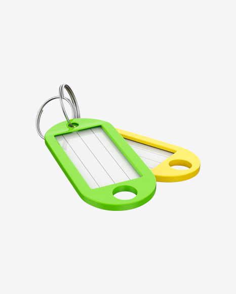 Two Glossy Key Tags