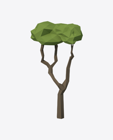 Low Poly Tree PNG