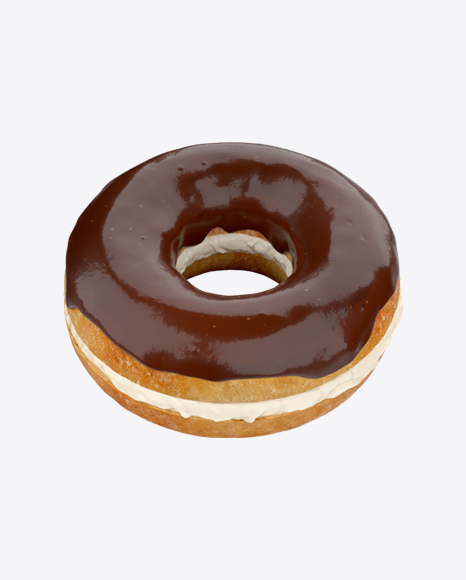 Chocolate Glazed Bagel with Cream Cheese