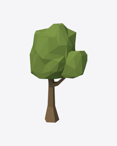 Low Poly Tree PNG