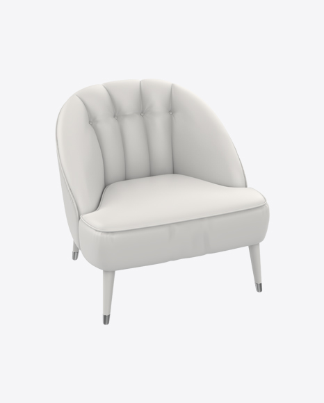 White Vinyl Armchair
