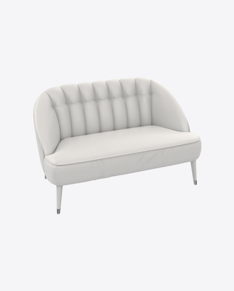 White Vinyl Sofa