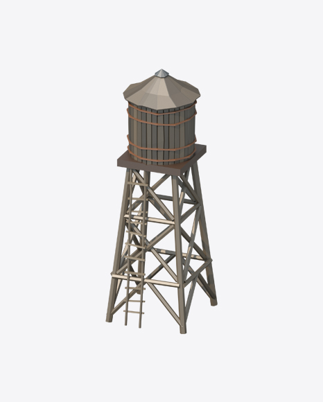 Low Poly Water Tower