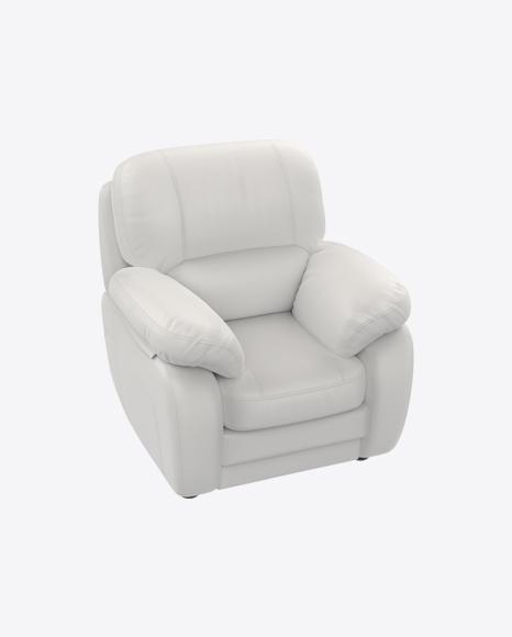 White Leather Armchair