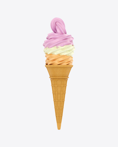 Twisted Ice Cream Cone PNG