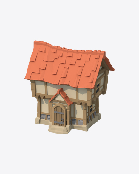 Low Poly House PNG