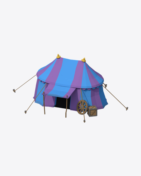 Low Poly Tent PNG