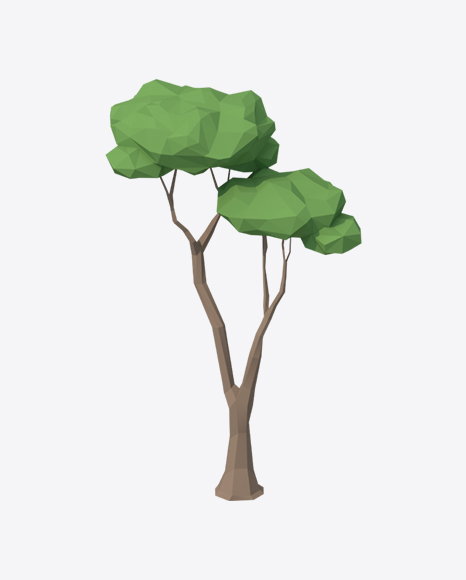 Low Poly Tree PNG