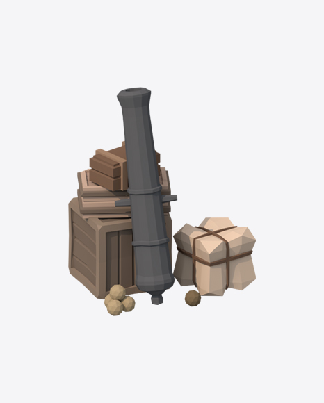 Low Poly Goods PNG