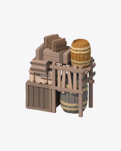 Low Poly Goods PNG